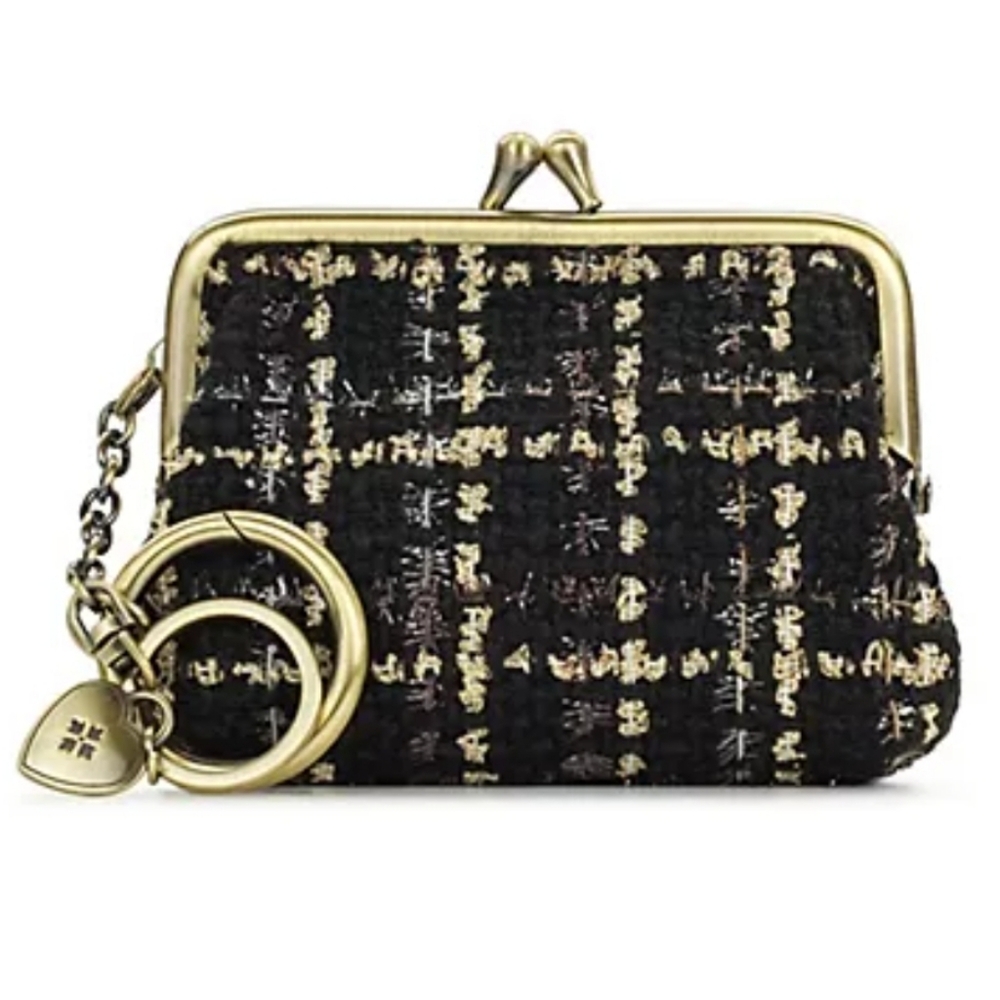 Patricia Nash Borse Metallic Tweed Kisslock - NWT